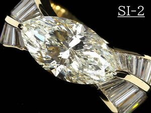 UW13322S【1円～】新品【RK宝石】《Diamond》SI-2 極上ダイヤモンド 超特大3.662ct 極上脇石ダイヤモンド 2.41ct K18 超高級リング ダイヤ