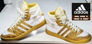 【美品・USED/本革天然皮革/復刻版/正規店購入】adidas　DECADE　HI　“ CONCUE　EN　FRANCE ” 　メンズ・スニーカー　　 サイズ＝28.0cm