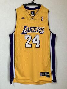 【美品】 NBA コービー・ブライアント BRYANT ＃24 LAKERS ロサンゼルス・レイカーズ ★adidas アディダス ユニフォーム ジャージ バスケ