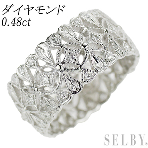 Pt900 ダイヤモンド リング 0.48ct 出品5週目 SELBY