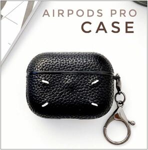 AirPodsproケース 刺繍 ブラック 新品