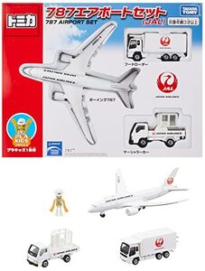 【中古】 トミカ 787エアポートセット (JAL)