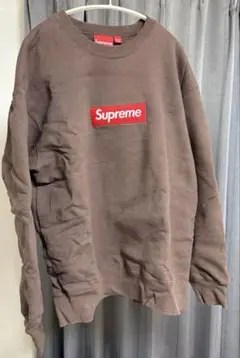 Supreme Box Logo Crewneck "Brown"