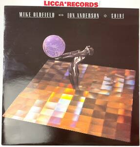 Mike Oldfield With Jon Anderson - Shine UK 1986 ORIGINAL Virgin VS863-12 *12“ レコード LICCA*RECORDS 495 YES EXTENDED VERSION