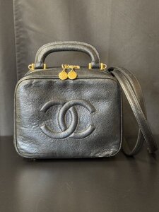 CHANEL　シャネル　バニティ　ココマーク　2WAY　ショルダーバッグ　ブラック