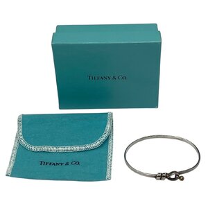 USED TIFFANY&Co ティファニー ラブノット ブレスレット SV925 750 K18 シルバー 約9g レディース 箱 保存袋付 レディース フック&アイ