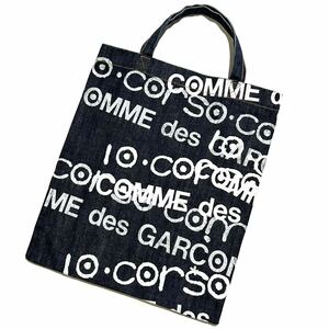 JUNYA WATANABE 02AW コルソコモ デニム トートバッグ メッセージ ロゴプリント 2002AW ジュンヤワタナベ COMME des GARCONS archive 鞄