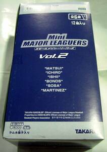 【新品】 タカラ　Mini MAJOR LEAGURES　スモールメジャーリーガーズ　vol.2　12個入り