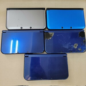 59. Nintendo 3DS LL。 New ニンテンドー3DSLL 5台 通電なし ジャンク ブルー シルバー