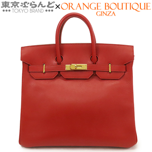 101742147 エルメス HERMES オータクロア 32 □A刻印 赤 ルージュヴィフ ゴールド金具 アルデンヌ ハンドバッグ レディース