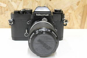 TH05357　Nikon　Nikomat　EL　フィルムカメラ+Zoom　NIKKOR　43～86㎜　1：3.5　レンズ　動作未確認　現状品