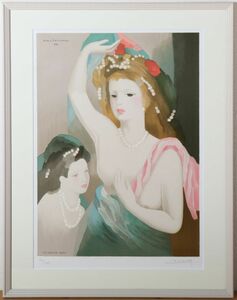 8474 マリー・ローランサン Marie Laurencin 「Judith ジュディス」 リトグラフ ソルリエ版 YATAYA額装 真作保証 刷師ソルリエ鉛筆サイン