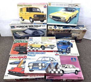 X024-CH4-1463 ReVell ESCI OTAKI メルセデスベンツ500SLC アルビーヌA310V6 など レーシングカー 乗用車 プラモデル 10点セット 未組立