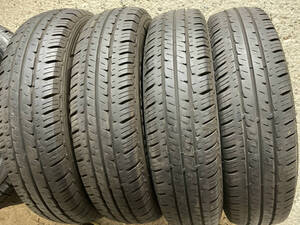 バリ溝 155/80R14LT 88/86N 4本 Hankook 夏タイヤ 貨物規格 プロボックスサクシードADバンなどに 商用車 手渡し可 札幌 N1308