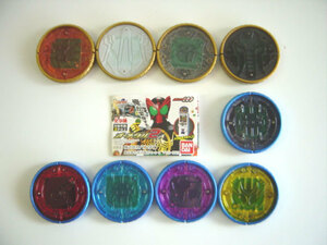 ♯Gke09SB仮面ライダーオーズ000オーメダル2フル9種ガンバライド♂BANDAIバンダイ♀300円〓008854_s