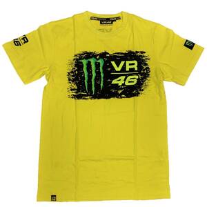 VR46 MONSTER ENERGY モンスターエナジー VR46 ロゴプリントTシャツ (XL)【並行輸入品】