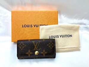 キングラム[01]LOUIS VUITTON ルイヴィトン モノグラム キーケース ミュテルィクレ4　M62631 ICタグ確認 美品【送料無料】J202