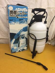 KK393 携帯シャワー Sprayer 容量:5L 手動 加圧式 ササッと洗浄 電池,電源不要なエコ設計 /100