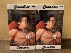 ONE PIECE ワンピース Grandista-THE GRANDLINE MEN-PORTGAS.D.ACE ポートガス・D・エース 2個セット フィギュア プライズ 新品 未開封