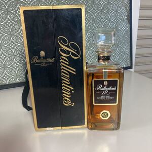 未開栓 Ballantines バランタイン 12年 43度　750ml サントリー 古酒 ウイスキー SUNTORY ブランデー WHISKY 箱付 R45