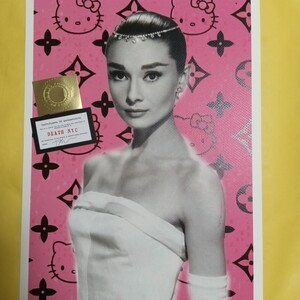 DEATH NYC 世界限定100枚 アートポスター　 オードリーヘップバーン　Audrey　Hepburn　LouisVUITTON ルイヴィトン ディズマランド Banksy