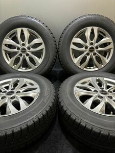 215/65R16 BRIDGESTONE/ICE PARTNER2 20年製 BALMINUM 16インチ 6.5J ＋38 114.3 5H スタッドレス 4本 アルファード (南2-F280)