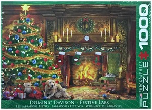 ■新古品・未開封■ユーログラフィックス■ドミニク・デイヴィソン 「FESTIVE LABS」■1000 PIECES■48.89cm×67.63cm■ジグソーパズル