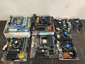 AUSUS GIGABYTE ASROCK msi マザーボード8点まとめ売り メモリ、CPU付きあり