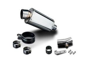 DELKEVIC スリップオンステンレスオーバルマフラー★KAWASAKI NINJA 650 / ER6F / EX650A 2006-2011 225mm KIT2599