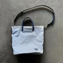 PRADA BLUE STRIPE shoulder & tote bag
