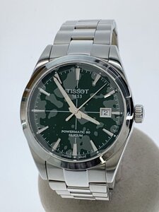 TISSOT◆自動巻腕時計/アナログ/ステンレス/GRN/SLV/T127.407.11.091.01