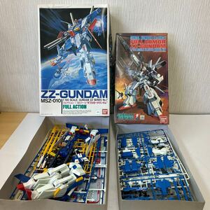 ヤ80 ②当時物 ZZガンダム プラモデル 機動戦士ガンダム バンダイ 作りかけ ジャンク