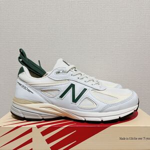 新品new balance U M 990 TC4 V4 28.0 cm US 10 UK9.5 ニューバランス576 990 992 Greenホワイト 白 ミリタリー グリーンMADE IN USA