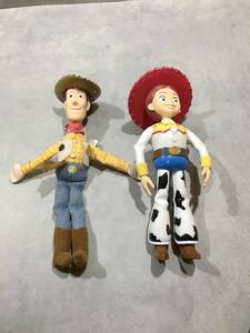 S8439◇トイストーリー TOY STORY ディズニー Disney 2体セット 人形 フィギュア ウッディ ジェシー 【中古】241119