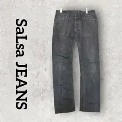 SaLsa JEANS メンズデニム ジーンズ (W28 L34) ブラック