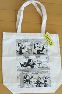 即決 フィリックス ザ キャット Felix The Cat トートバッグ コミック柄 フィリックス バッグ 