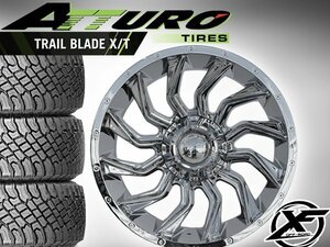 新品 20インチ タイヤホイールセット XF OFFROAD 20x10j pcd139.7 pcd150 5穴 ATTURO TRAIL XT 265/50R20 33x12.50R20 タンドラ セコイア