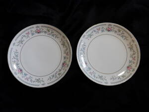 ノリタケ　Ｎｏｒｉｔａｋｅ　１５ｃｍ皿　２枚　２８２０　ＨＯＮＥＹ　NIPPON TOKI KAISHA JAPAN 　昭和レトロ