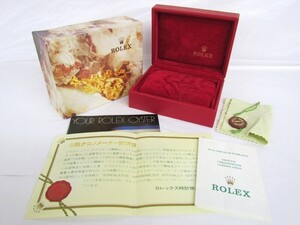 1000円スタート 腕時計付属品のみ ROLEX ロレックス ref.69173 赤 レッド 空箱/冊子/ギャランティ 保証書/タグ 11 L50004