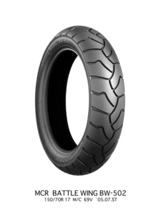 BRIDGESTONE 160/60ZR17 M/C 69W BW502 リア TL(チューブレスタイヤ)