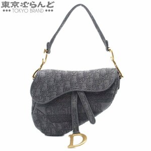 101717178 クリスチャンディオール Christian Dior オブリーク サドルバッグ グレー オブリーク ショルダーバッグ レディース A