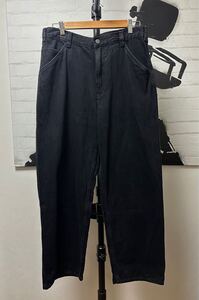 最新コラボ　UNIQLO Uユニクロワイドフィットジーンズ Size.85 BK