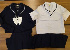 岡山県[岡山県立岡山朝日高校]女子制服　NIKKE学生服　5点セット