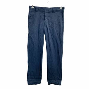 Dickies ワークパンツ W34 ディッキーズ スリムテーパー ネイビー 古着卸 アメリカ仕入 2410-159