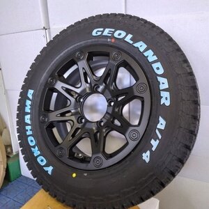 新品/4本セット ジムニー タイヤ ホイールセット 185/85R16 ヨコハマ ジオランダー AT4 ホワイトレター 16インチ BDX08