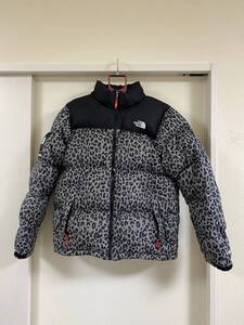 supreme leopard nuptse 2011AW シュプリームレオパードヌプシ　グレー　L 張り有り