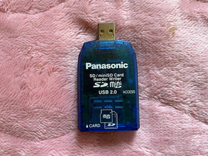 著作権保護対応 panasonic USB SDカードリーダー メモリーカード ライター BN-SDCGP3 miniSDカード SD-Jukebox ジュークボックス strada