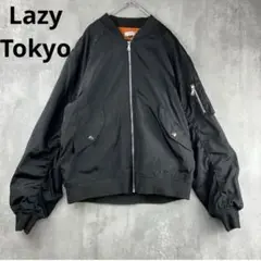 Lazy Tokyo ジャンパー　ブルゾン　ブラック　オレンジ　春秋冬