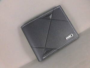 激安！☆近未来的なデザインの二つ折り財布☆ブラック