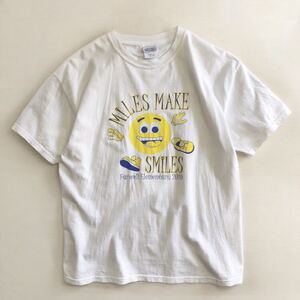 企業ロゴ キャラクターTシャツ 古着 SMILES スマイル